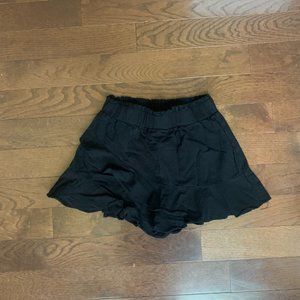 Black Ruffled Skort